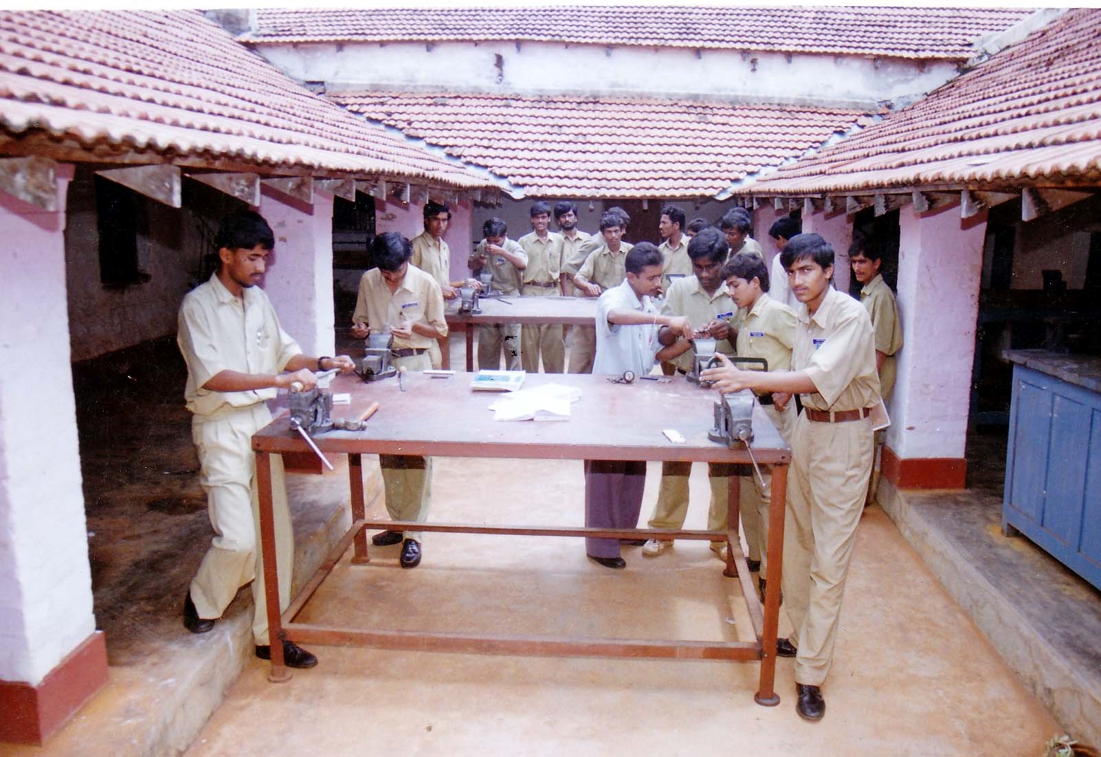 Students engaged in vocational training
